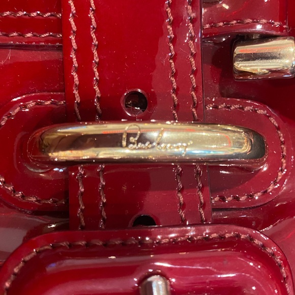 Burberry patent leather Burgundy handbag - Picture 8 of 17